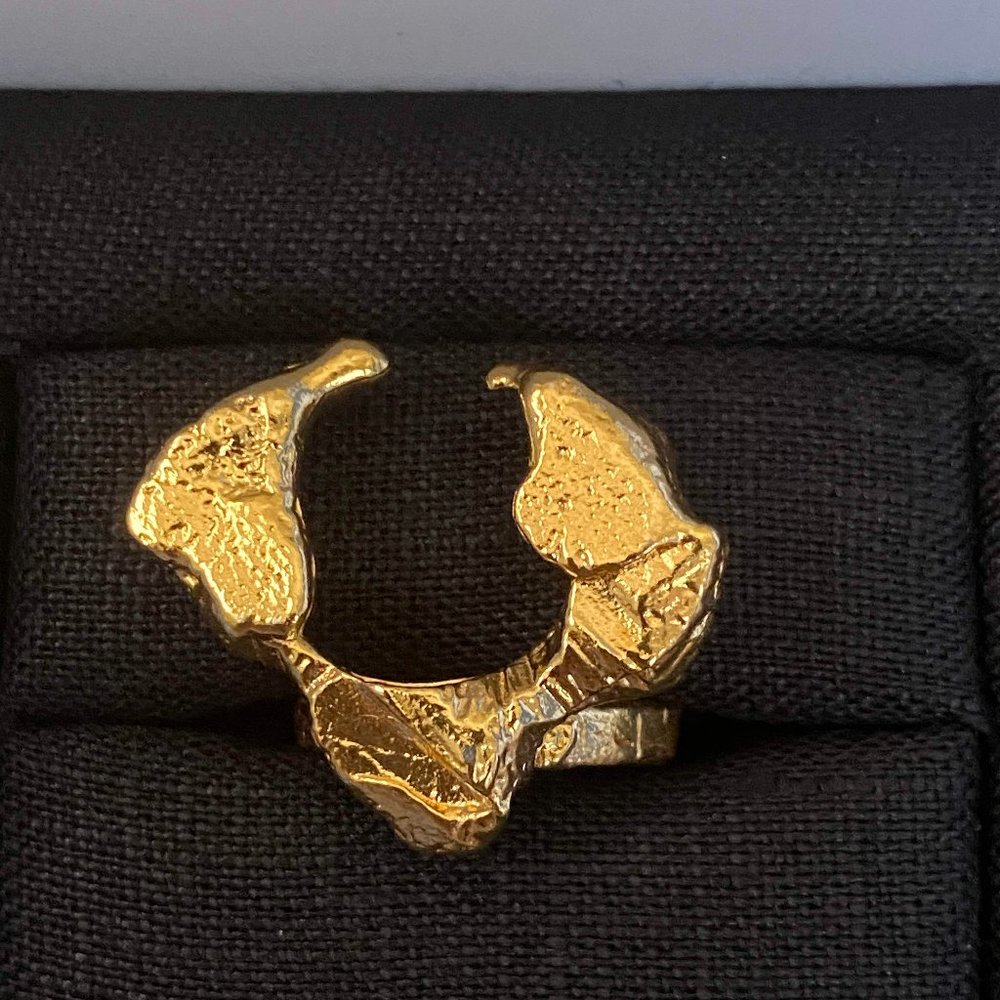 Alighieri 24K Gold Plated The Infernal Storm Ring